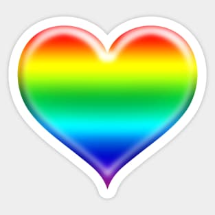 Rainbow Heart Emoji | Pop Art Sticker